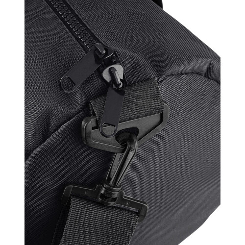 BagBase (One Size, Black/Black) Bagbase Plain Varsity Barrel / Duffle Bag (20 Litres) 1