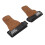 2 Pcs Thickened Cow Leather Pull Up Hand Grips for Horizontal Bar, Anti Slip 4