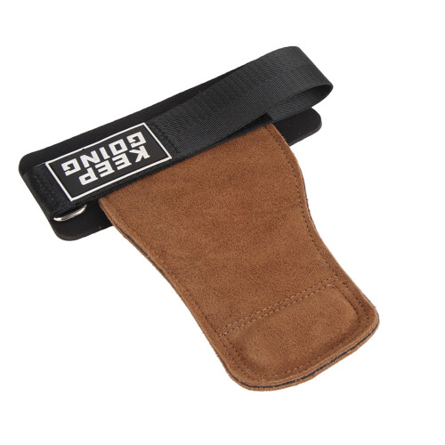 2 Pcs Thickened Cow Leather Pull Up Hand Grips for Horizontal Bar, Anti Slip