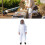 Professional White Beekeeper Suit, Breathable Nylon, Size L, Double Pocket 9