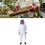 Professional White Beekeeper Suit, Breathable Nylon, Size L, Double Pocket 11