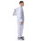 Professional White Beekeeper Suit, Breathable Nylon, Size L, Double Pocket 1