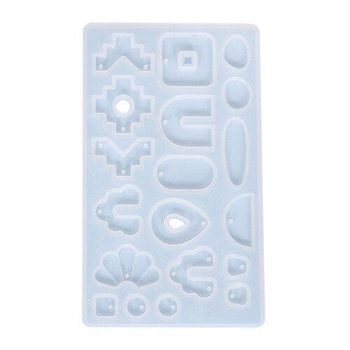 Resin Earring Mold DIY Crystal Epoxy Mold Stripe Shape-B