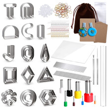 165 stks/set Clay Earring Cutters Kit Clay Cutters voor Polymeer