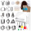 165pcs Polymer Clay Cutters Set Clay Earring Cutters Kit with 1