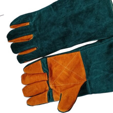 Guanti di Sicurezza Antagraffio da 35cm, Kevlar Ripstop e Cuoio di Bufalo
