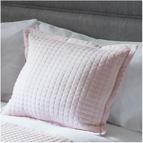 (One Size, Powder Pink) Belledorm Crompton Filled Cushion