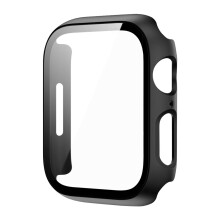 Ultra Thin Screen Protector Case With Tempered Glass For Apple Watch Series High Sensitive Touch Easy Installation Hybrid Design With Soft TPU Edges
