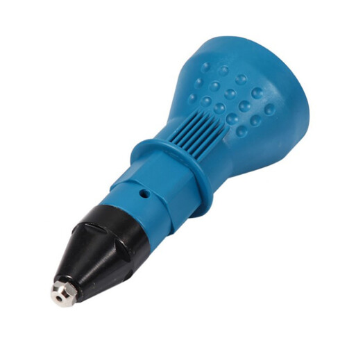 Electric Rivet Gun Drill Adapter Nut for Power Tool - Light Blue 2
