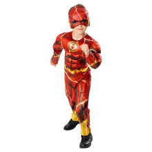 (3-4 Years, Red/Gold) Flash Childrens/Kids Costume