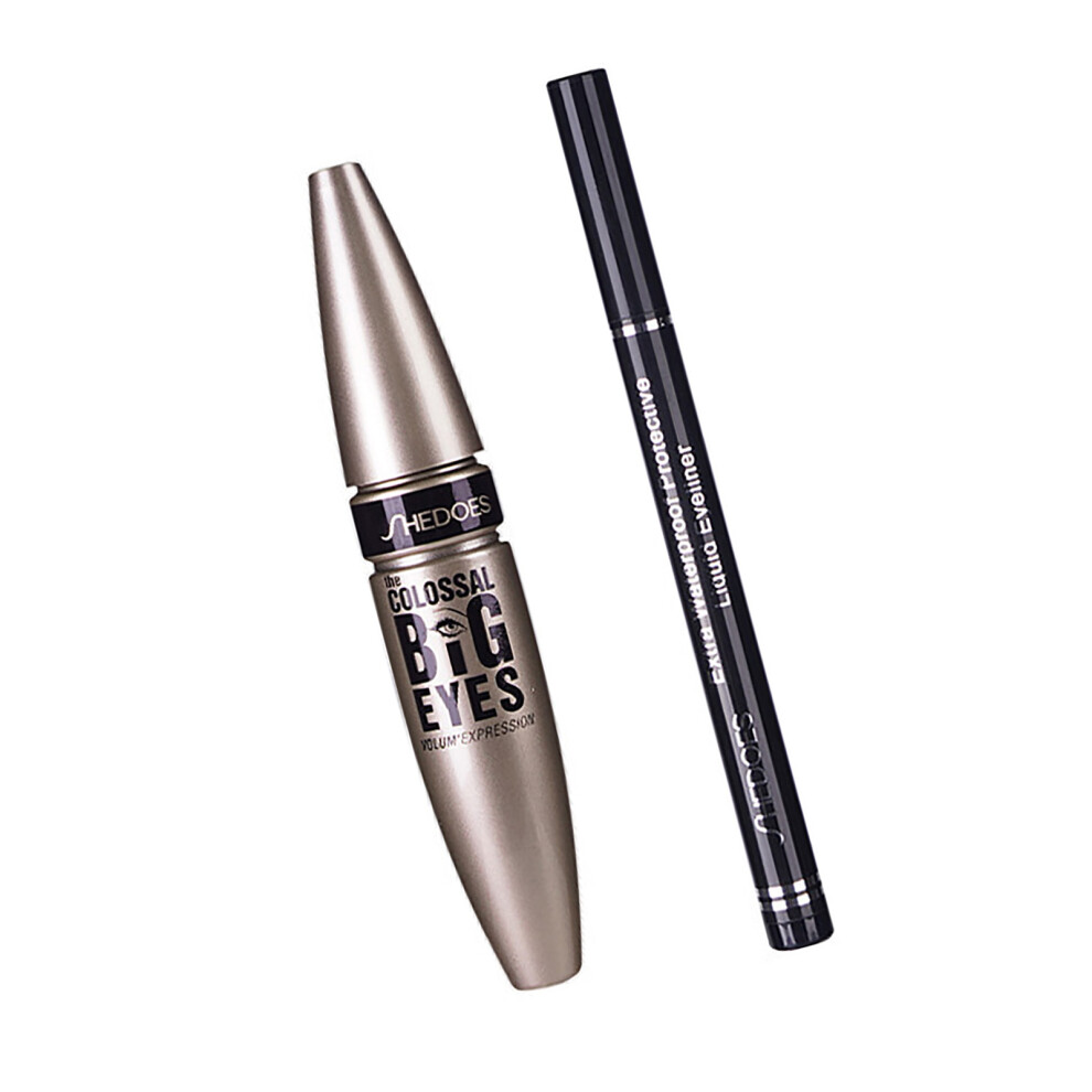 Unisex Sweatproof Waterproof 10Ml Mascara & Eyeliner For Stunning Eye Makeup