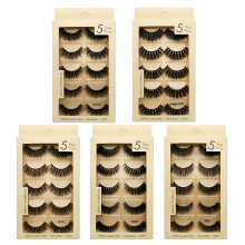 Künstliche Wimpern im 3D-Stil, weich, flauschig, dicht, natürlicher Look, wasserfest, handgefertigt, leicht, wiederverwendbar, Nerzwimpern-Set für