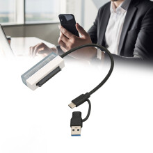 USB-C auf SATA 2,5 Zoll Festplattenadapter - 6 Gbps, Plug & Play