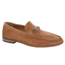 (8 UK, Sand) Roamers Mens Suede Slip-on Casual Shoes
