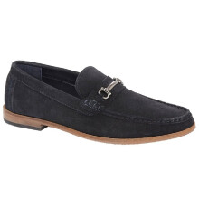 (6 UK, Navy) Roamers Mens Suede Slip-on Casual Shoes