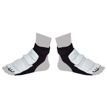 Taekwondo Fußschutz Schwarz Weiß S 30-33 Atmungsaktiv Rutschfest