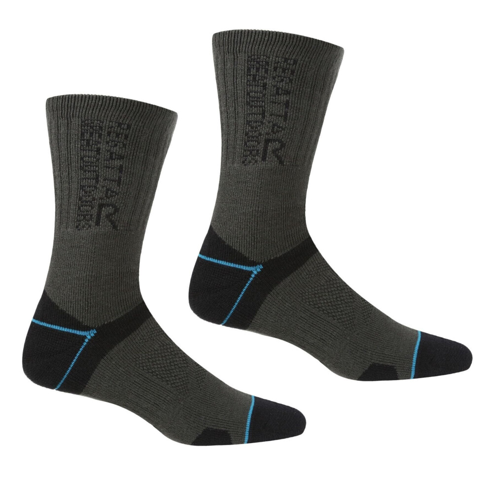 Regatta (6 Uk-8 Uk, Black/Ash) Womens/Ladies Blister Protection Ii Boot Socks
