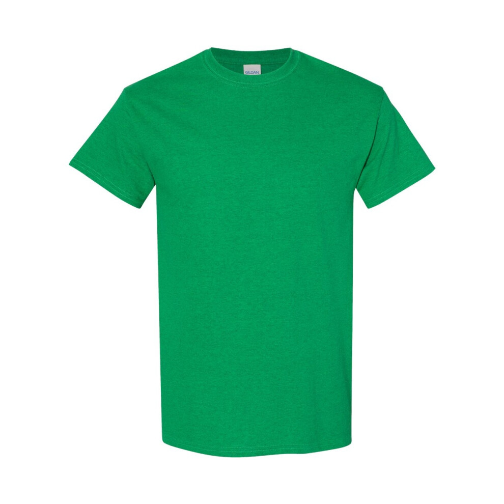Gildan (Xl, Antique Irish ) Mens Heavy Cotton Short Sleeve T-Shirt (Pack Of 5) Green