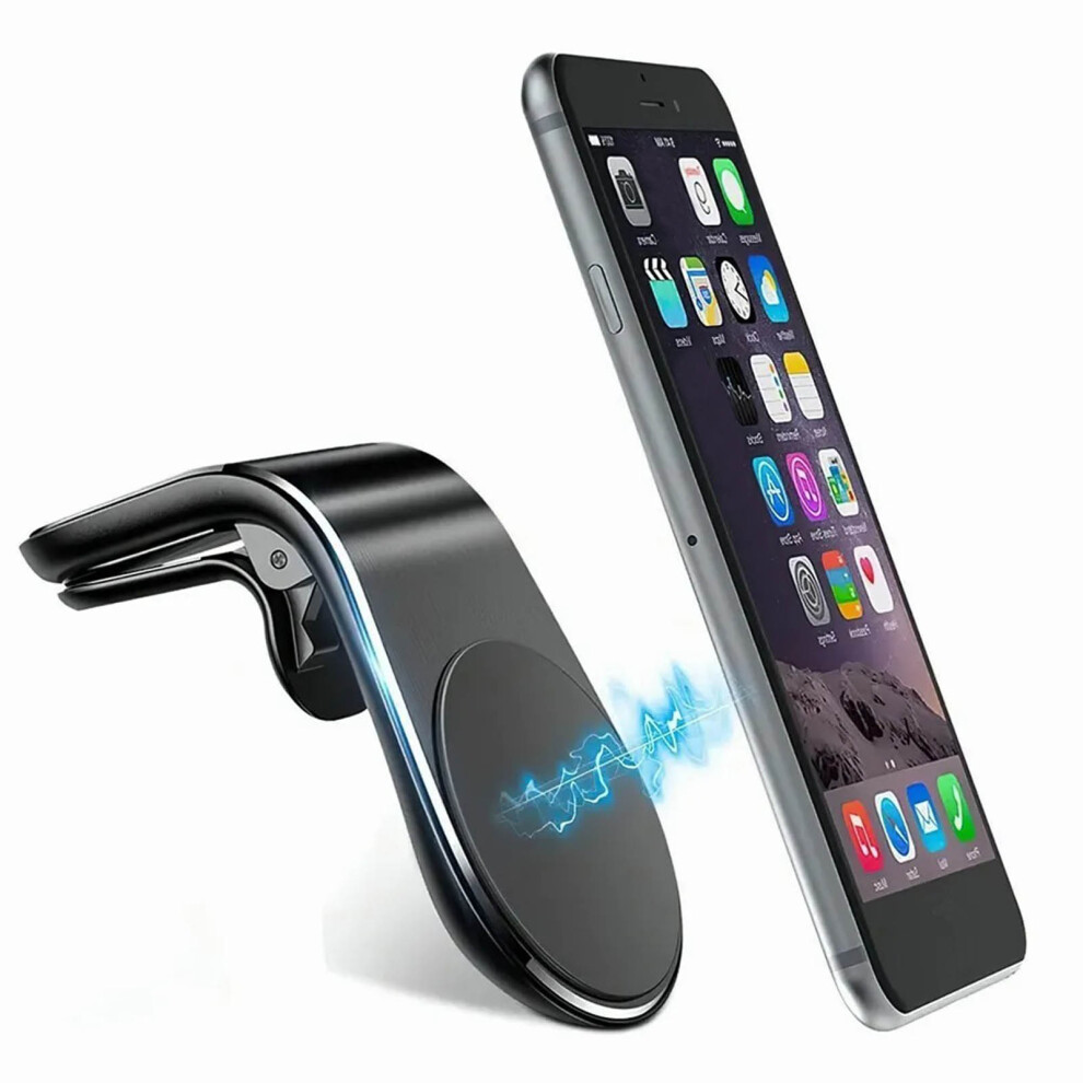 Universal Car Air Vent Phone Holder Magnet Alloy Silicone Â Compact Size 5041371781339
