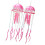 Unique Lightweight Jellyfish Dangle Drop Earrings-Hot Pink 1