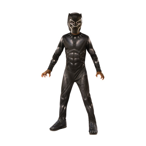 Black Panther (S, Black) Black Panther Boys Costume
