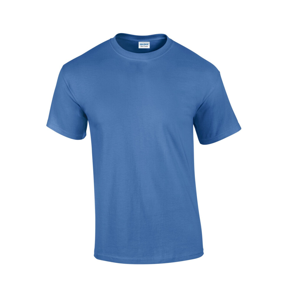Gildan (L, Iris) Mens Ultra Cotton T-Shirt Multicoloured
