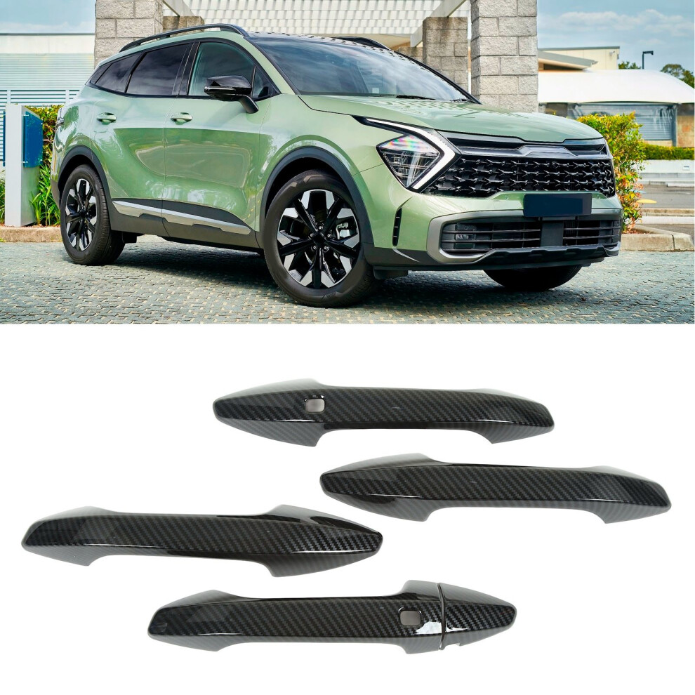 Carbon Fiber Style Door Handle Cover For Kia Sportage Nq5 2022+ 8721371818477