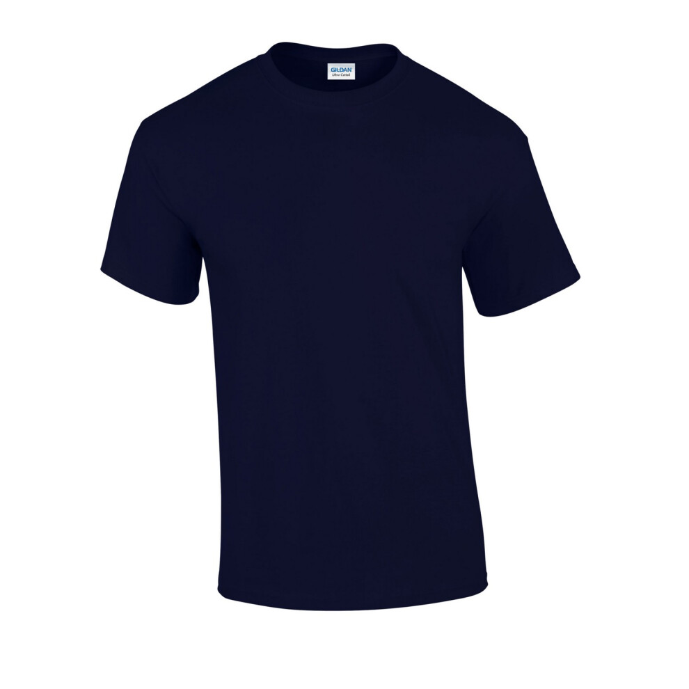 Gildan (L, Navy) Mens Ultra Cotton T-Shirt