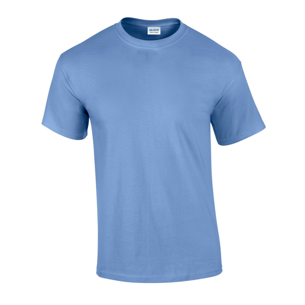 Gildan (L, Carolina ) Mens Ultra Cotton T-Shirt Blue
