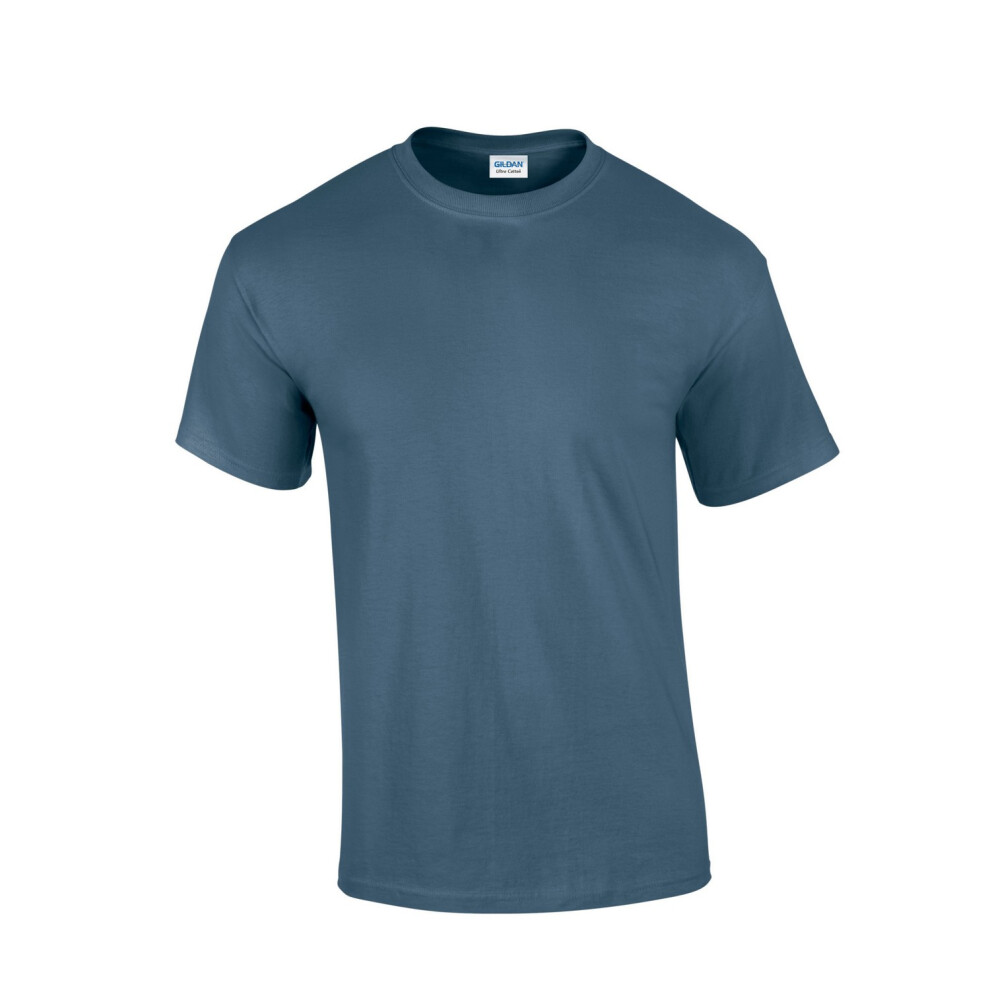 Gildan (Xl, Indigo) Mens Ultra Cotton T-Shirt