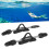 2pcs Diving Fin Straps Adjustable Quick Release B Buckle Spring Heel Replacement 1