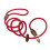 (One Size, Red) Digby & Fox Leather Dog Slip Lead 1