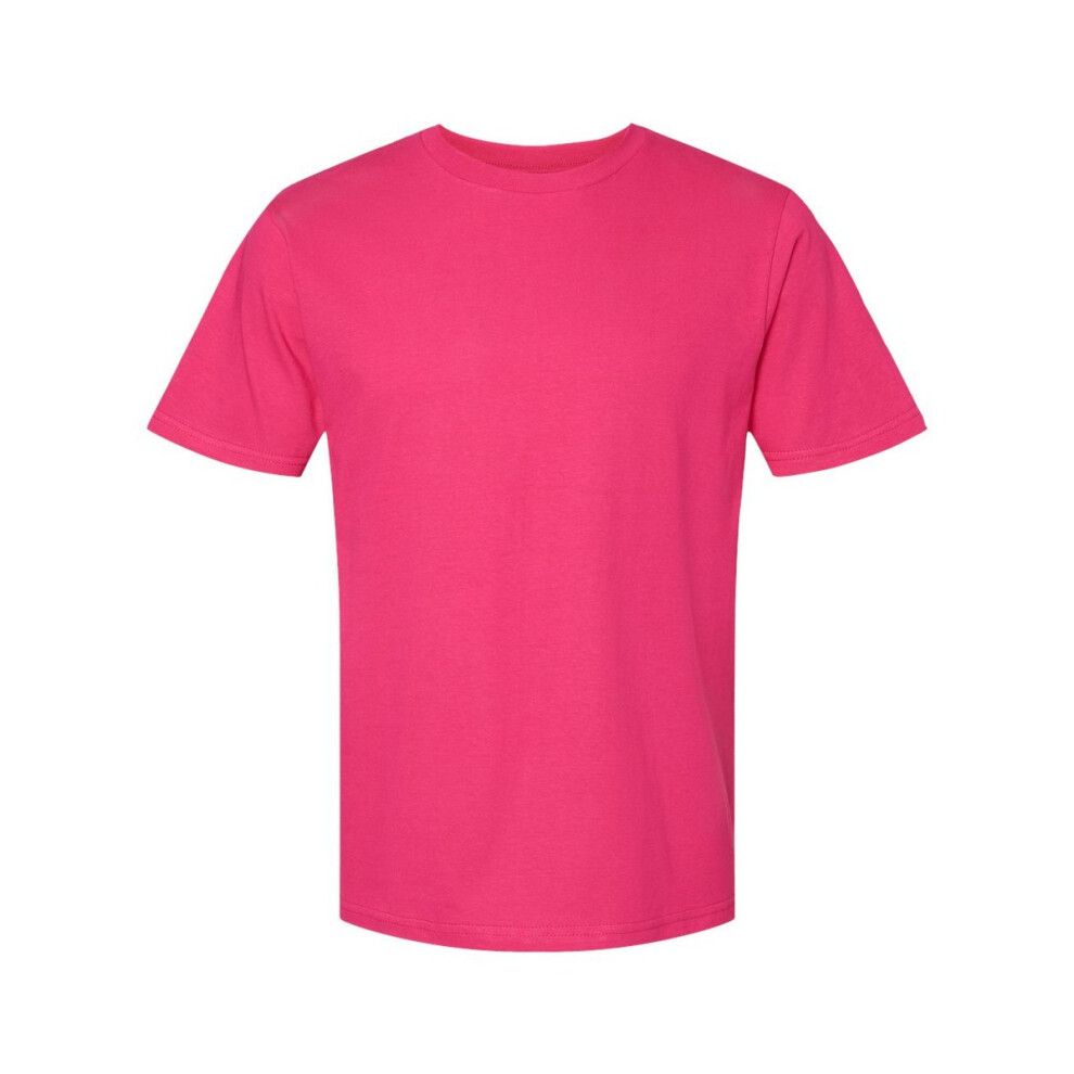 Gildan (L, Heliconia) Unisex Adult Softstyle Midweight T-Shirt Multicoloured