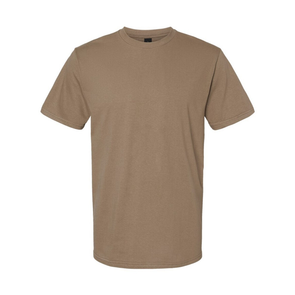 Gildan (M, Savana) Unisex Adult Softstyle Midweight T-Shirt Brown