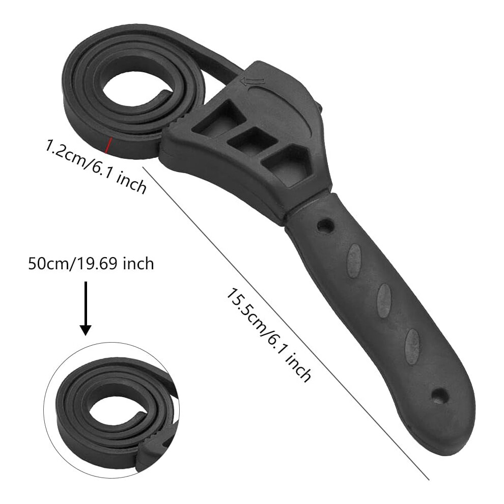 Adaptable Strap Wrench, Versatile Application In Kitchen Or Garage, Effective Grip In All Conditions Ensures Reliable Performance 9340959703432