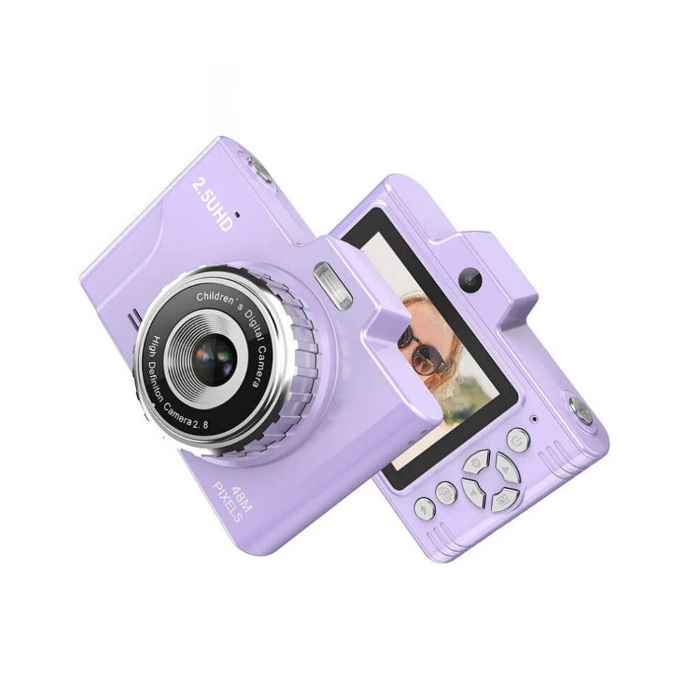 High Resolution Camera, 4K Video & 4800W Shooting, 2.5K Uhd With 1080P Recording, Anti-Shake Technology For Steady Shots (Purple) Purple 9358999508597