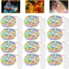 Multicolored Fairy Lights, Battery Operated For Indoor & Outdoor Decor, Wide Application From Wedding To Party, Bright Led Lights With Safe &