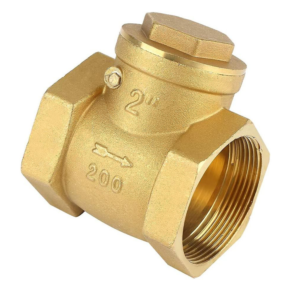 Widely Utilized Brass Swing Check Valve, Ensuring Safe And Efficient Fluid Management, With Precision Internal Threads For Seamless Installation 9405630347579