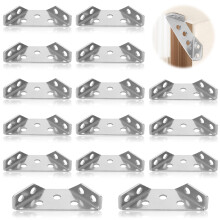 Bracket Corner Brace, Durable Stainless Steel For Wood Furniture, Triangular Multi-Angle Design, Resistant To High Temperatures, Smooth Surface