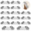Trapeziform Angle Brackets, Universal Furniture Corner Connectors, Easy To Install, Triangular Multi-Angle Design, Long-Lasting Shine, 20 Pack 1