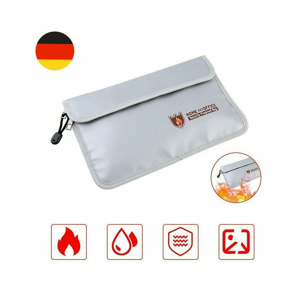 Money Guardian, Fire & Water Resistant Document Organizer, Thermal Insulated File Case For Important Documents, Large Capacity With Secure Zipper And 9405630100679