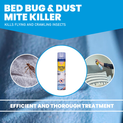 Zero In Bed Bug & Dust Mite Killer 300ml Aerosol 2 Pack 1
