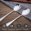 Elegant Salad Servers, Creative Design And Smooth Edges For Comfortable Handling, Non Descript Design Matches Any Tableware Set 3