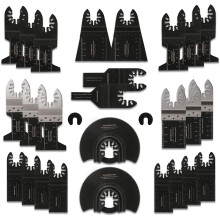 Versatile Oscillating Saw Blades, 28PCS Universal Multitool Kit for Wood Metal Plastics, Designed for Precise Cutting, High Carbon Steel Blades for
