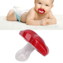 Sicherer, umweltfreundlicher Baby-Schnuller Rote Lippen Weiche Silikon-Infant-Mundstütze