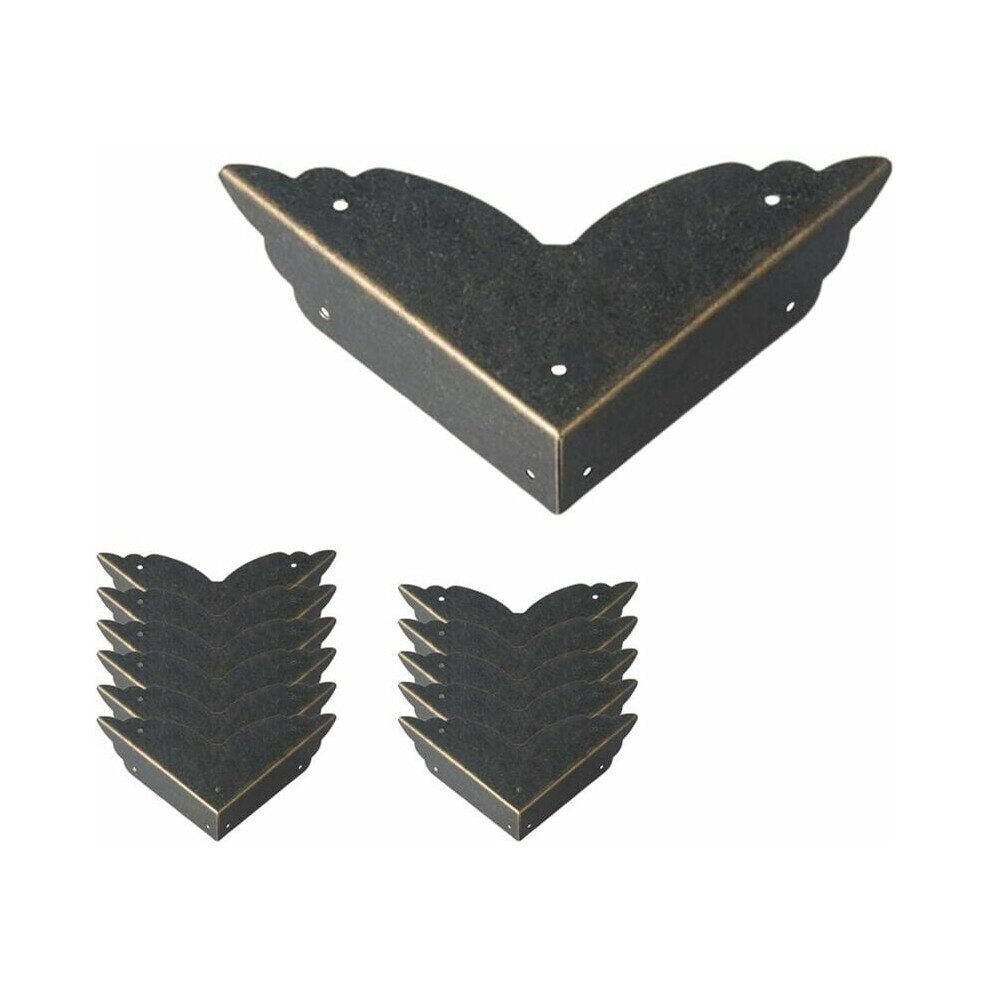 Metal Box Corner Protector For Furniture, Antique Finish Furniture Corner Guard With Easy Install Feature And Exquisite Workmanship For Desk Edge