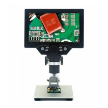 Precisión al alcance de su mano: microscopio digital LCD de alta definición con luces LED flexibles y brillo ajustable para una visualización