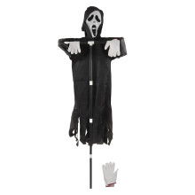 Decorações animadas de Halloween, decoração de Halloween para exterior com fantasmas com sensor de movimento.
