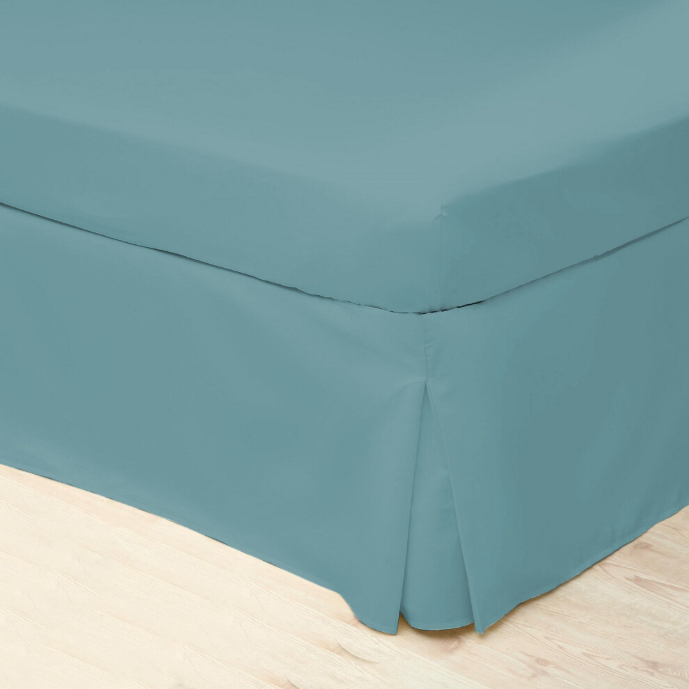 Belledorm (Superking, Teal) Easycare Percale Platform Valance Multicoloured