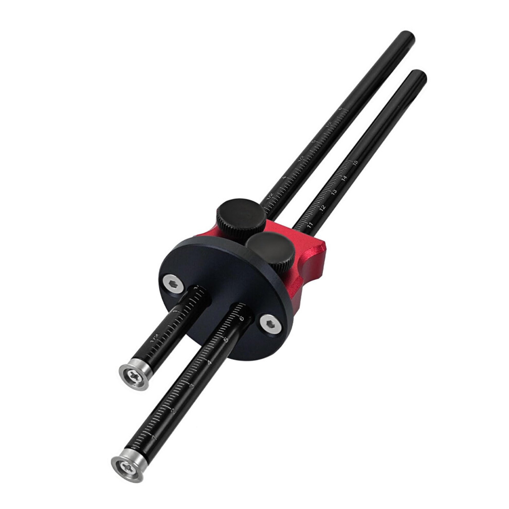 Doubleheaded Wheel Marking Gauge, Aluminum Parallel Line Drawing Tool, Woodworking Marking Scribe Ruler, Woodworking Scriber. 9426802533408
